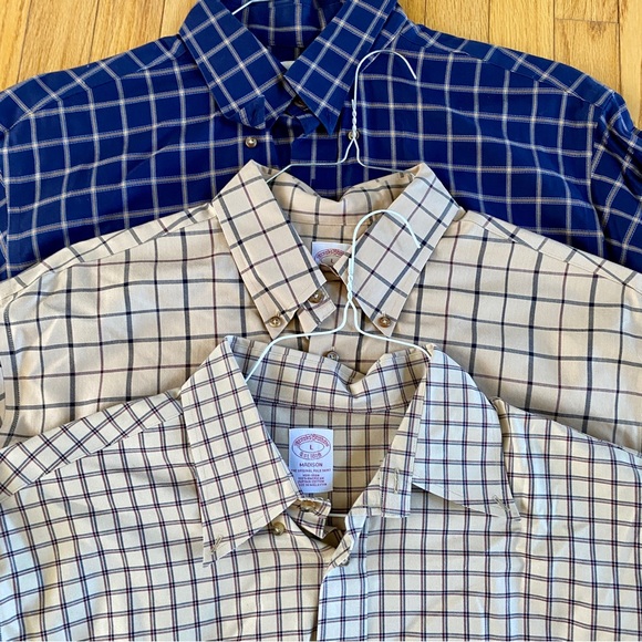 3 Brooks Brothers Large Mens button up shirt - Picture 2 of 11